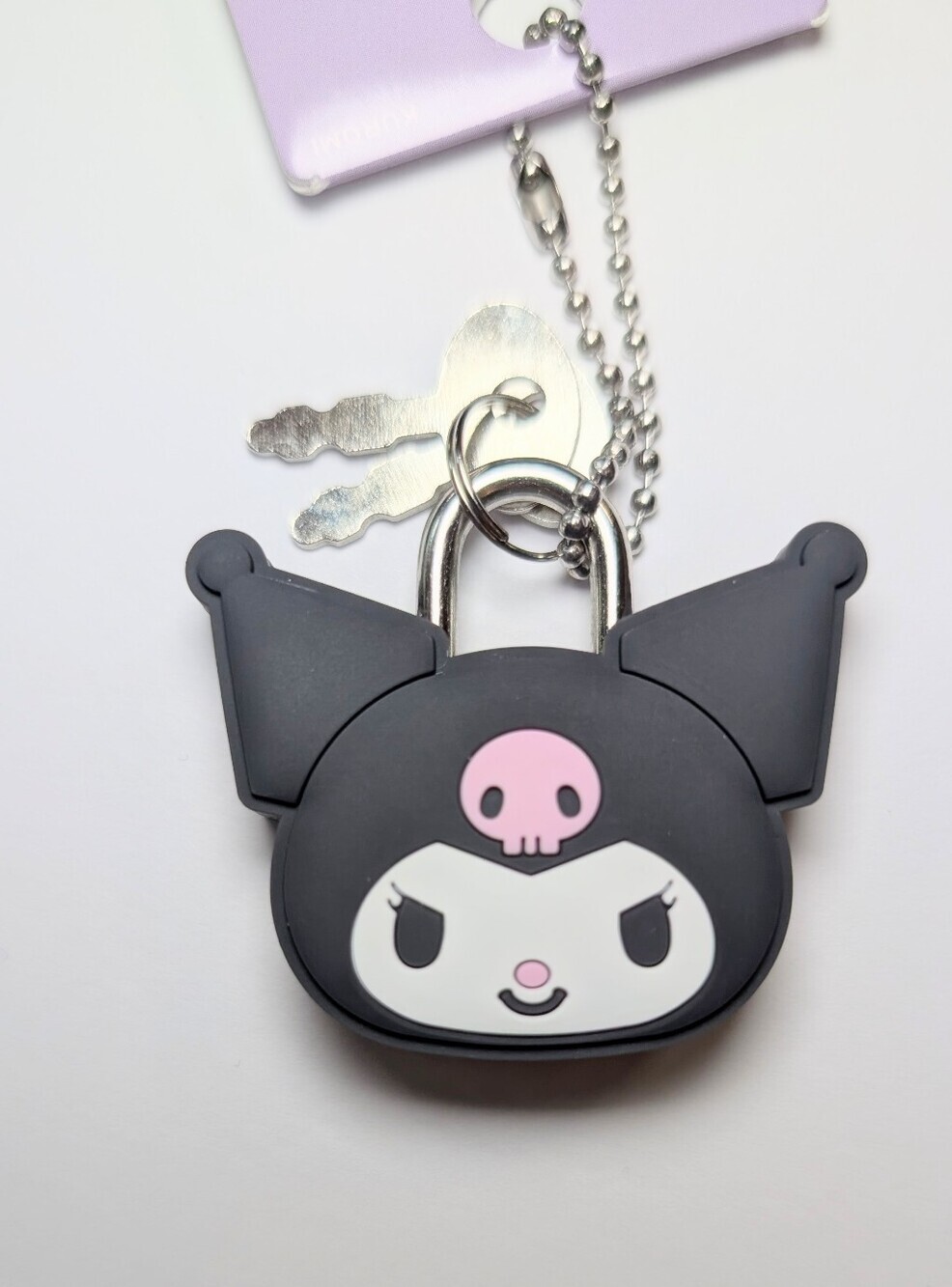 ACCOMMODE x Sanrio Kuromi Rattan Bag Black NWT w/ Kuromi Padlock Keychain - Picture 12 of 14